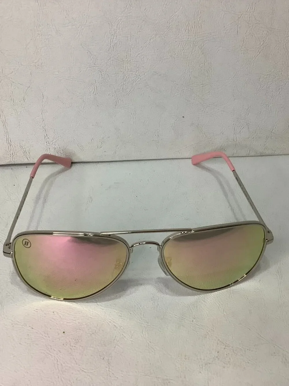 Women's Blenders Sunglasses High Class Jess Pink Aviator w/Cloth Bag